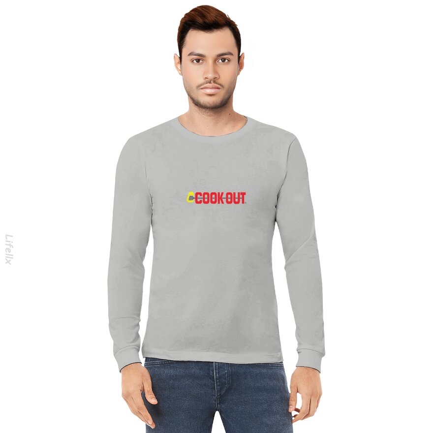 Cookout Restaurant Logo Long Sleeves By @Silviaro