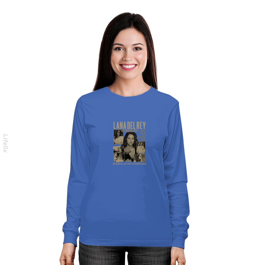 Lana Del Rey Vintage Retro Musik Langärmlige Shirts von @Breez