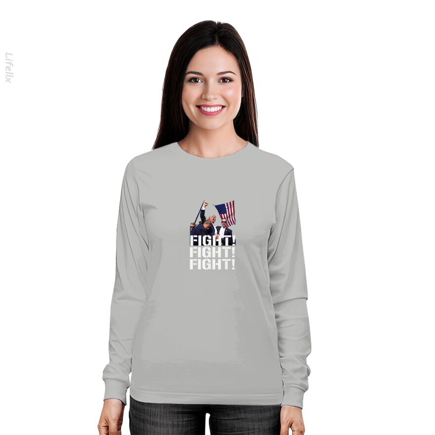 Trump Shot Fist Pump Long Sleeves By @Silviaro