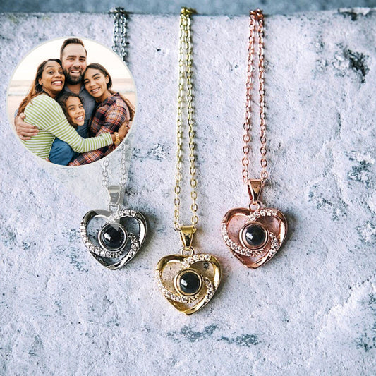 Collana con proiezione di foto personalizzata, collana con immagine commemorativa personalizzata