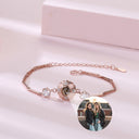 Bracciale con proiezione del cuore, gioielli con immagine commemorativa personalizzata, bracciale con foto interna personalizzata