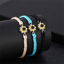 Zonnebloem Projectie Armband, Gepersonaliseerde Gedenk Foto Armband