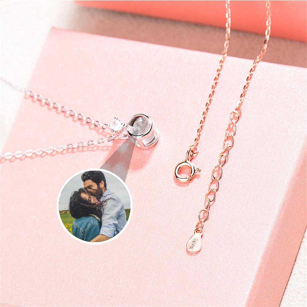 Collana con proiezione di foto personalizzata, ciondolo con immagine commemorativa personalizzato