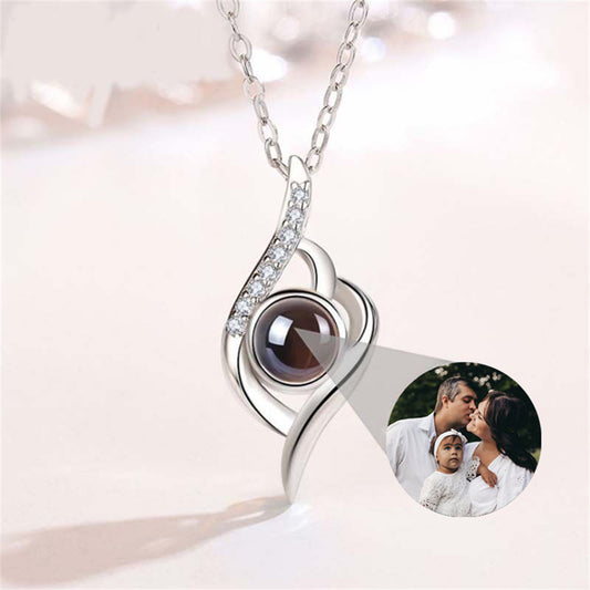 Gepersonaliseerde boze oog ketting, aangepaste Memorial foto sieraden