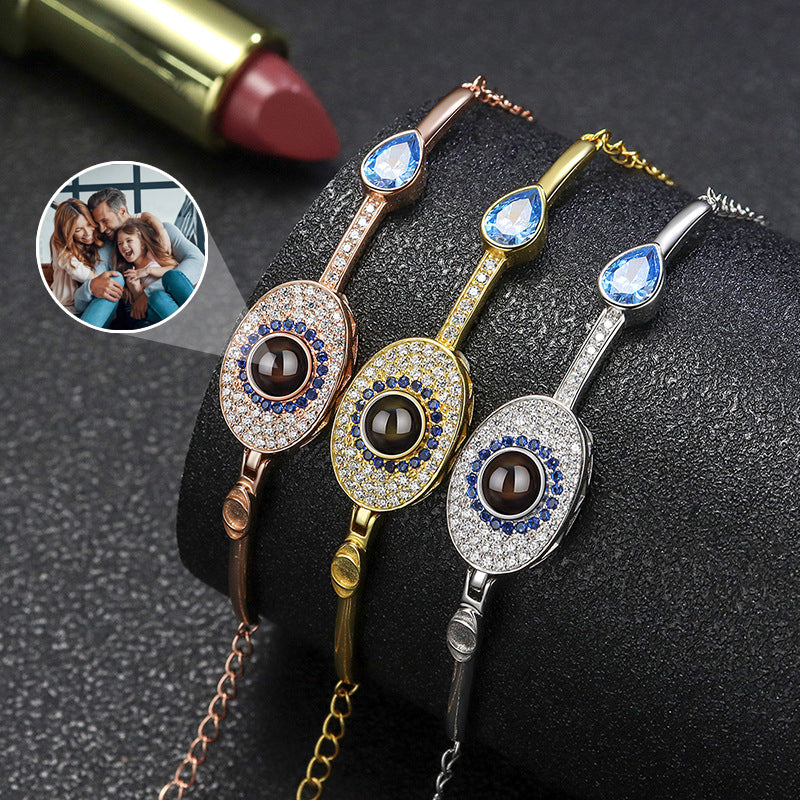 Pulsera Proyección de Foto Mal de Ojo personalizada