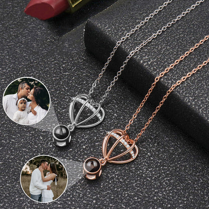 Personalized Balloon Photo Projection Necklace