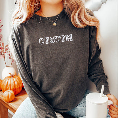 Embroidered Custom Long Sleeve Shirt