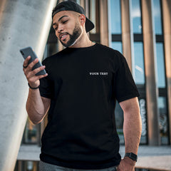 Personalized Text Embroidered Unisex T-shirt