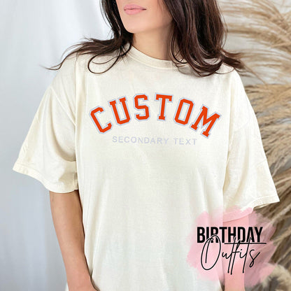 Personalized Filled Embroidered Comfort Colors shirt