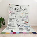 Personalized T.S. Eras Tour Blanket with Custom Name