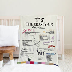 Personalized T.S. Eras Tour Blanket with Custom Name