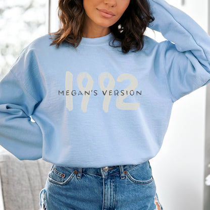 Personalized Name and Year's Version Sweatshirt