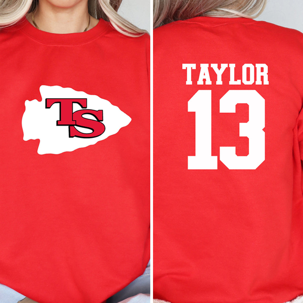 Personalized TS Chiefs Crewneck Sweatshirt