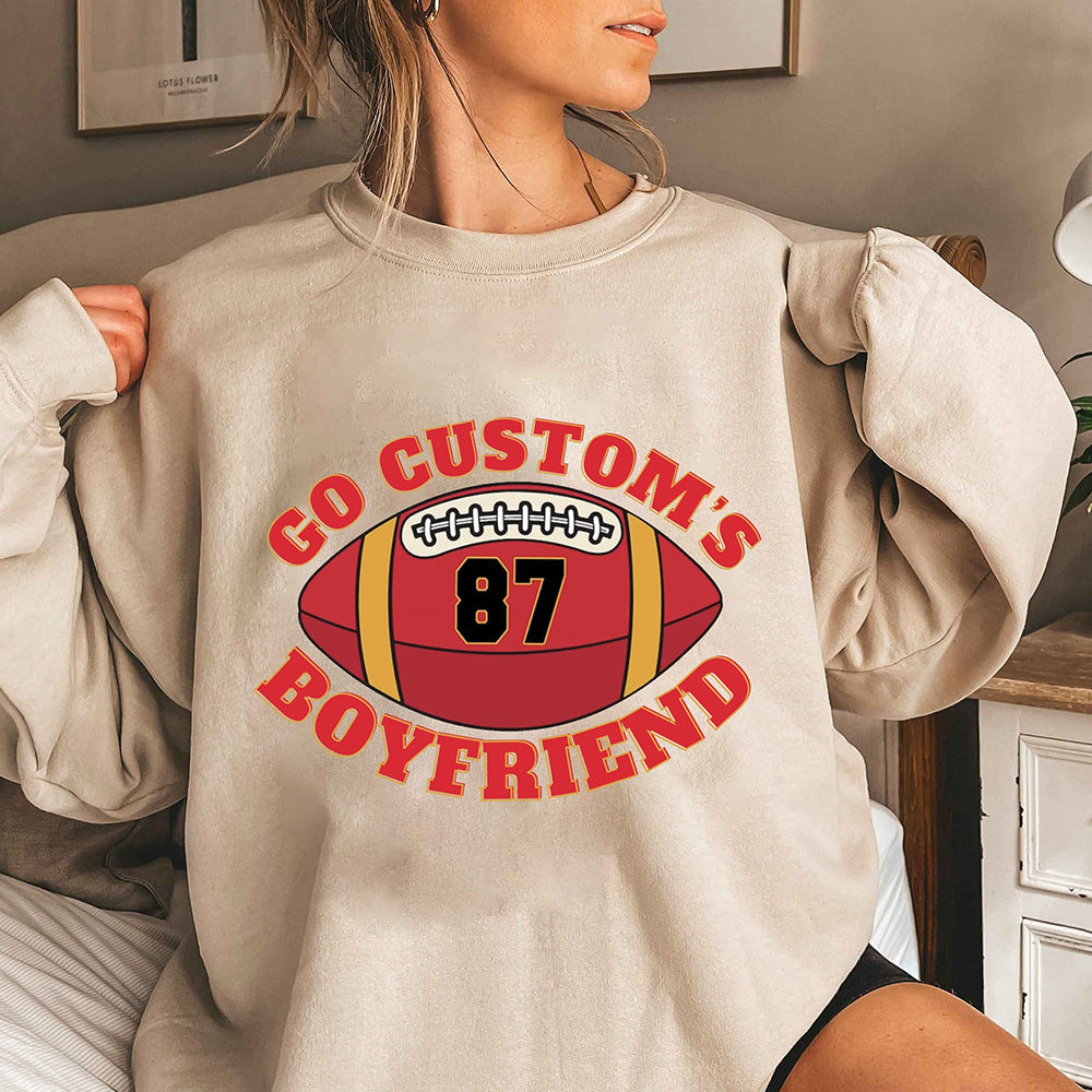 Personalized Go Custom's Boyfriend #87 Jersey Sweatshirt