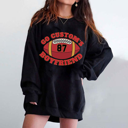 Personalized Go Custom's Boyfriend #87 Jersey Sweatshirt