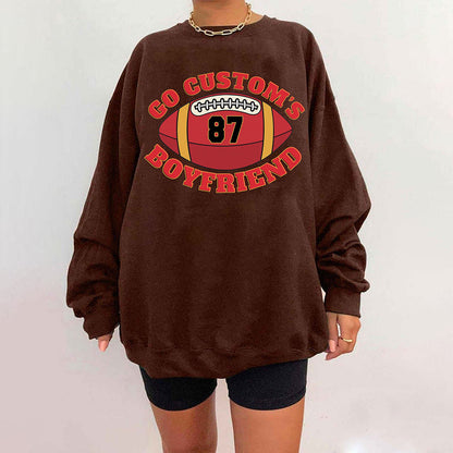 Personalized Go Custom's Boyfriend #87 Jersey Sweatshirt