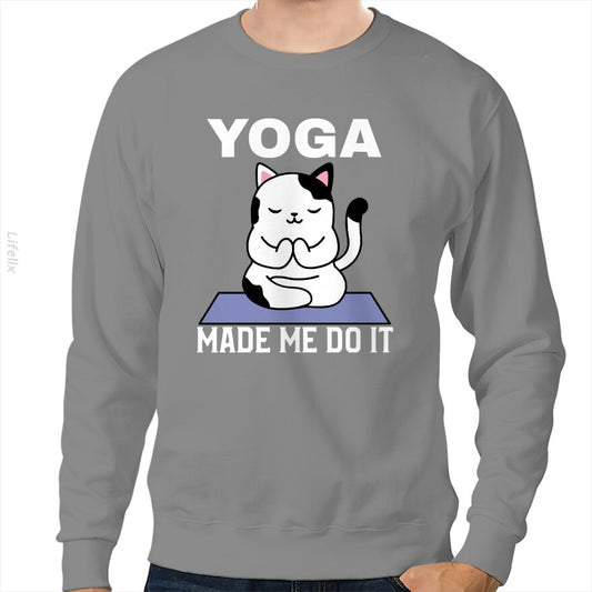 Yoga Made Me Do It Sweatshirt By @Breez