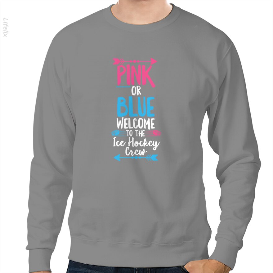 Gender reveal cita voor hockey Sweatshirt door @Silviaro