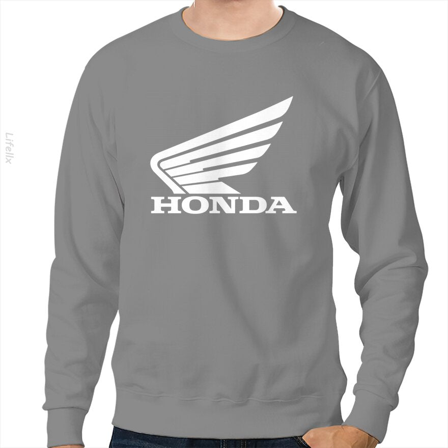 Honda logo bianco Felpa di @Breez