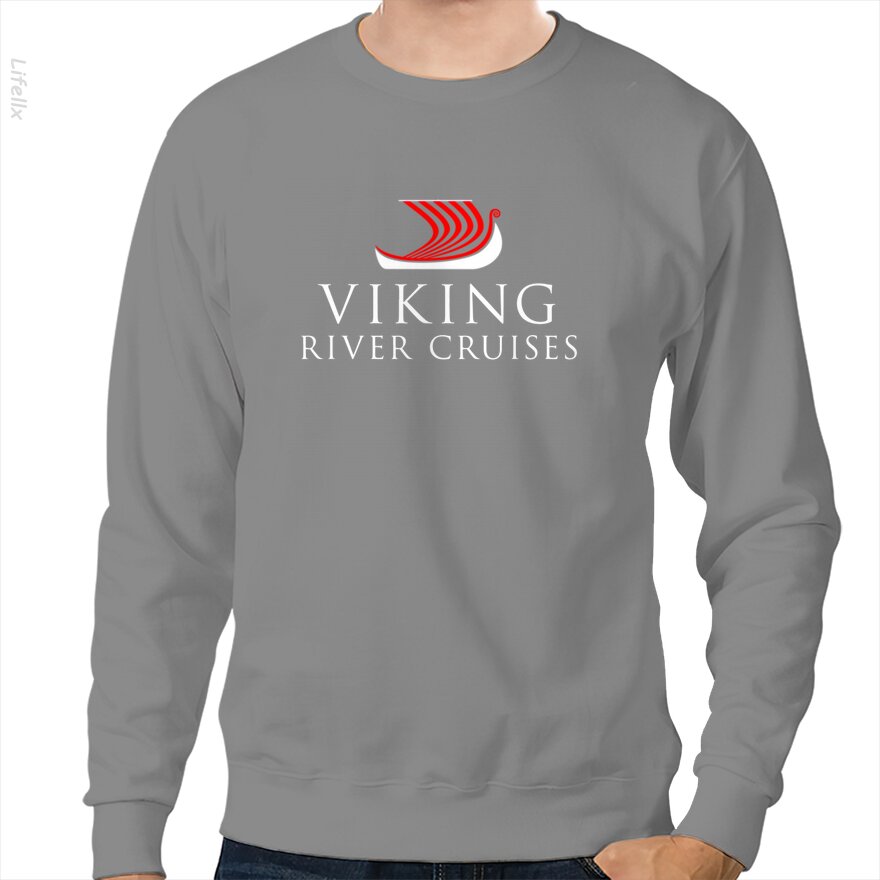 Luxus-Kreuzfahrten - Wikinger Fluss Sweatshirt von @Silviaro