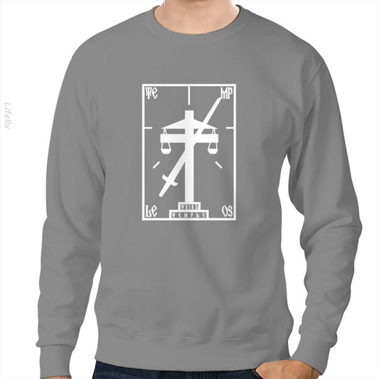 Terry Davis Temple OS Retro-Logo Sweatshirt von @Silviaro