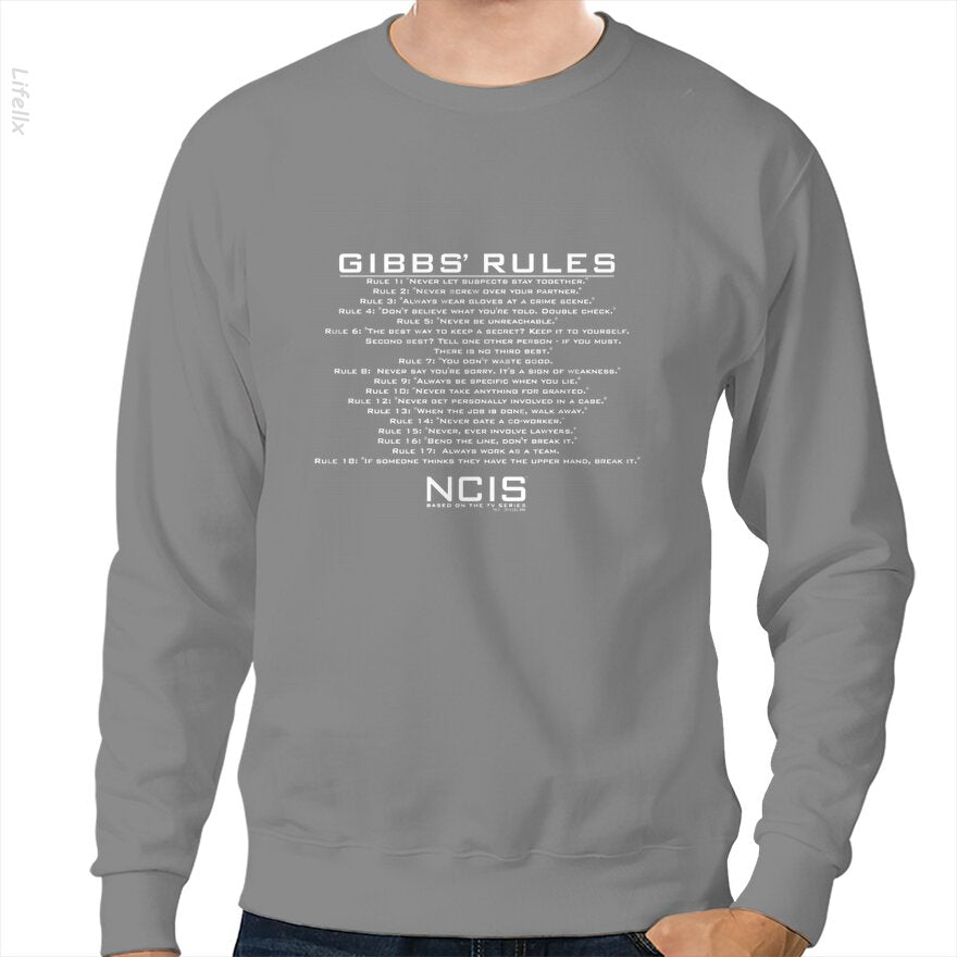 Gibbs-Regeln von NCIS Sweatshirt von @Silviaro