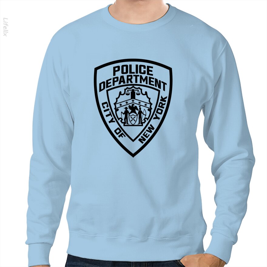 New York Police Department Sweatshirt By @Breez