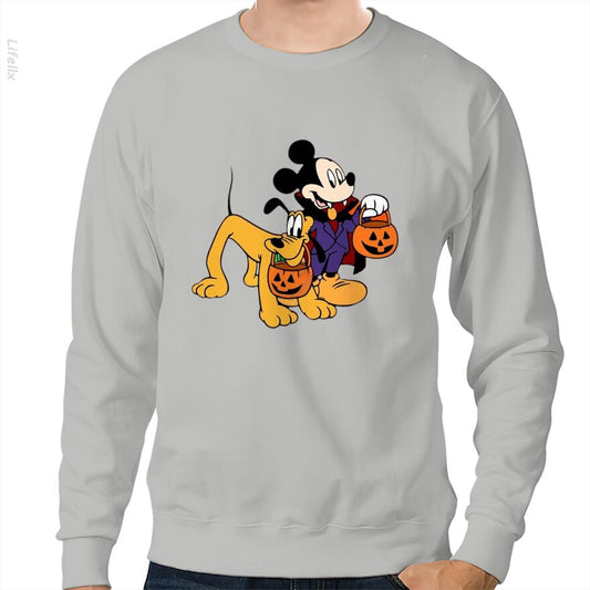 Mickey et Pluto adorables à Halloween Sweat-shirt par @Cyberwerior