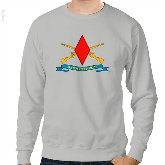 5Th Infantry Division Sweatshirt By @Baloshiya