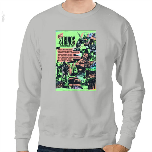 Affiche de la tournée de printemps de Billy Strings 2024 Sweat-shirt par @Breez