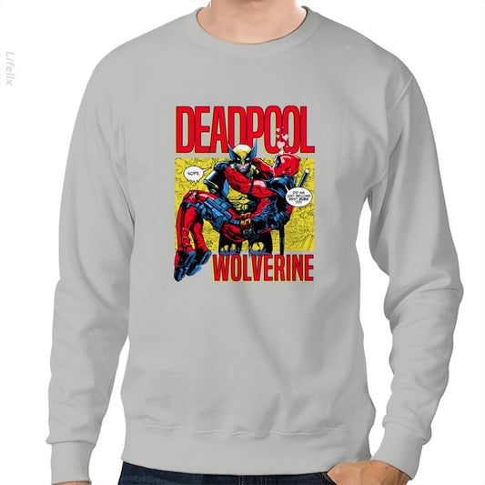 Deadpool 3 Wolverine Beste Bubs Cover Sweatshirt door @Silviaro