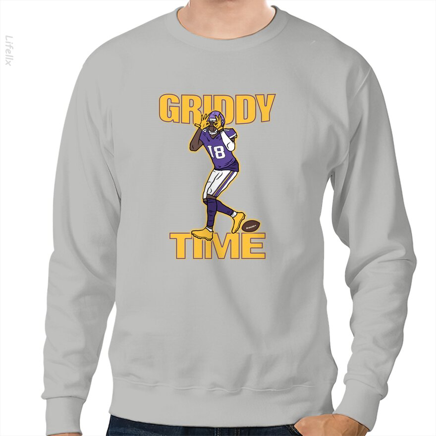 Jefferson Griddy Time Youth T-shirt | Vikings | Justin Sweatshirt By @Silviaro