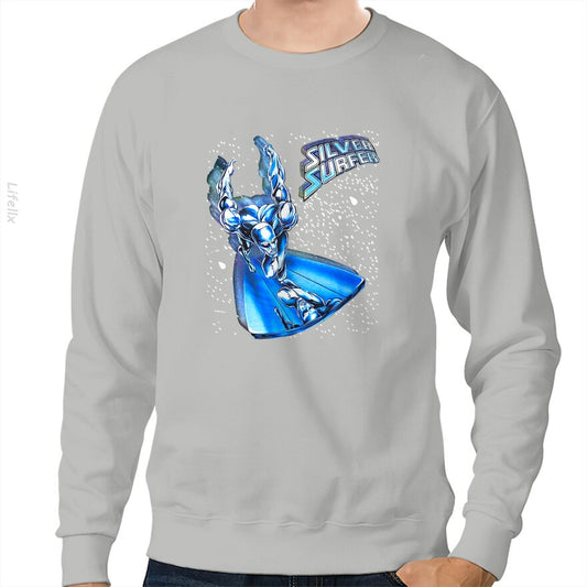 Vintage 00s SILVER SURFER big image rare de Sweatshirt By @Breez