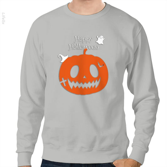 Citrouilles d'Halloween avec fantôme Sweat-shirt par @Weitnah