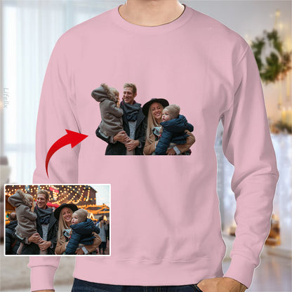 Custom Photo - Christmas Gift For Family Sweatshirt By @YourOwn