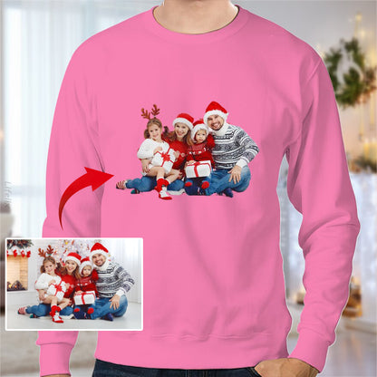 Custom Photo - Christmas Gift For Family Sweatshirt By @YourOwn