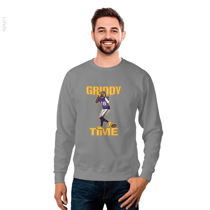 T-shirt pour jeunes Jefferson Griddy Time | Vikings | Justin Sweat-shirt par @Silviaro