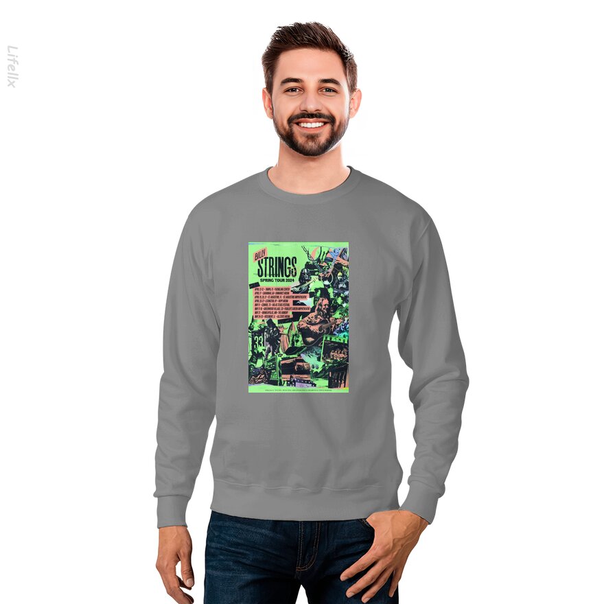 Poster van de lente-tour van Billy Strings 2024 Sweatshirt door @Breez