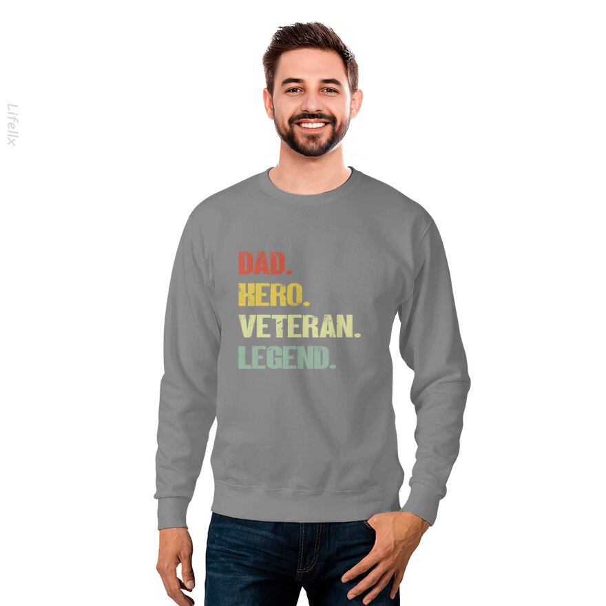 Veteran Vets Dad hero veteran Sweatshirt By @Baloshiya