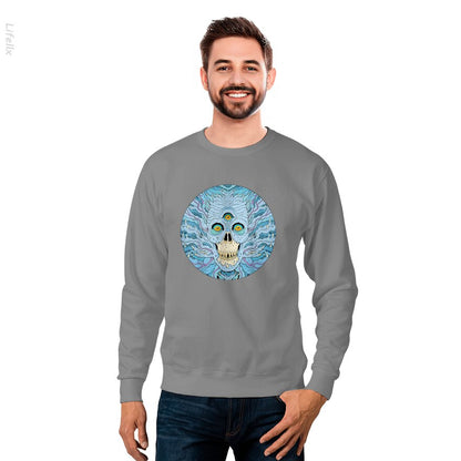 Diablos de Tres Ojos Calaveras Halloween Sudadera por @Silviaro