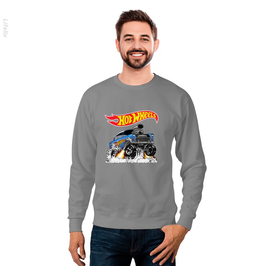 Hot Wheels 55 Chevy Bel Air Gasser Sudadera por @Silviaro