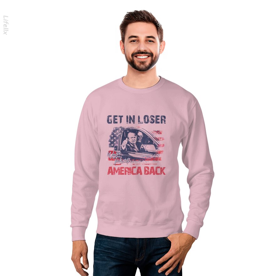 Trump, wir holen Amerika zurück Sweatshirt von @Breez