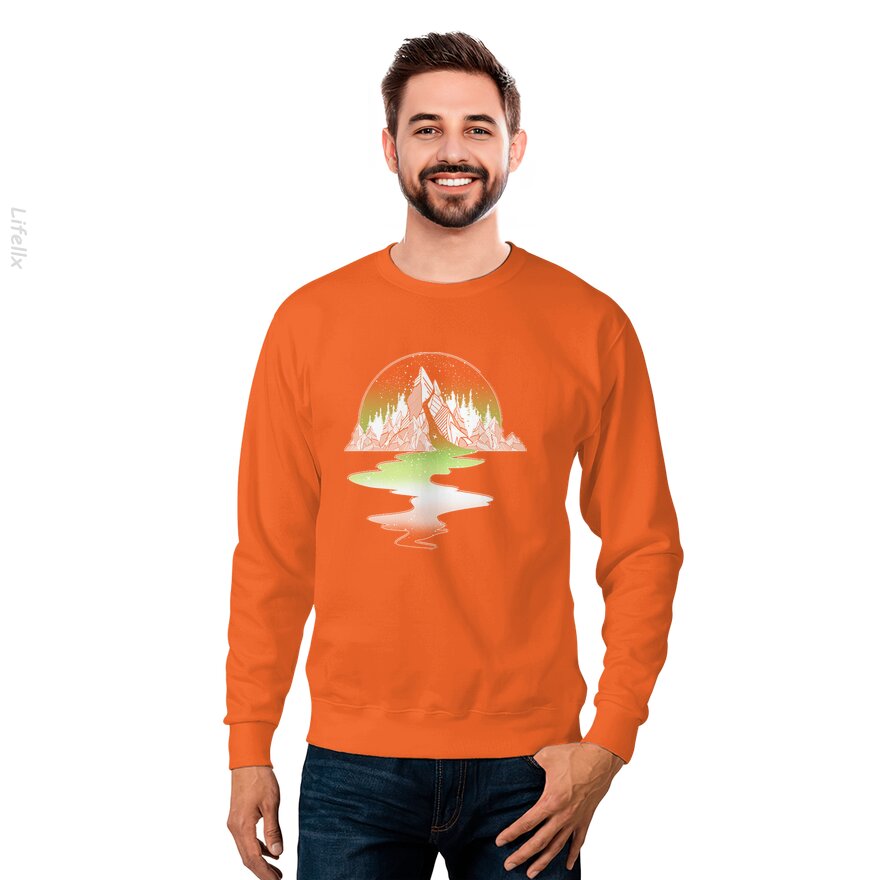 Aromantischer Gebirgsfluss Sweatshirt von @Silviaro