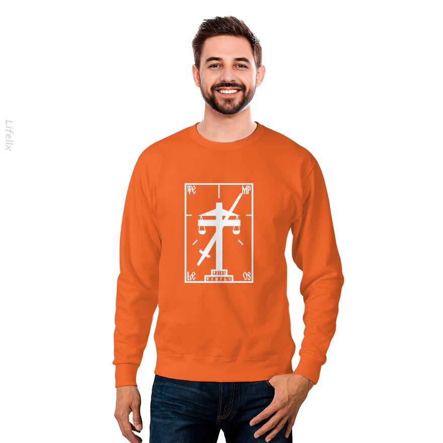 Terry Davis Temple OS Logo Rétro Sweat-shirt par @Silviaro