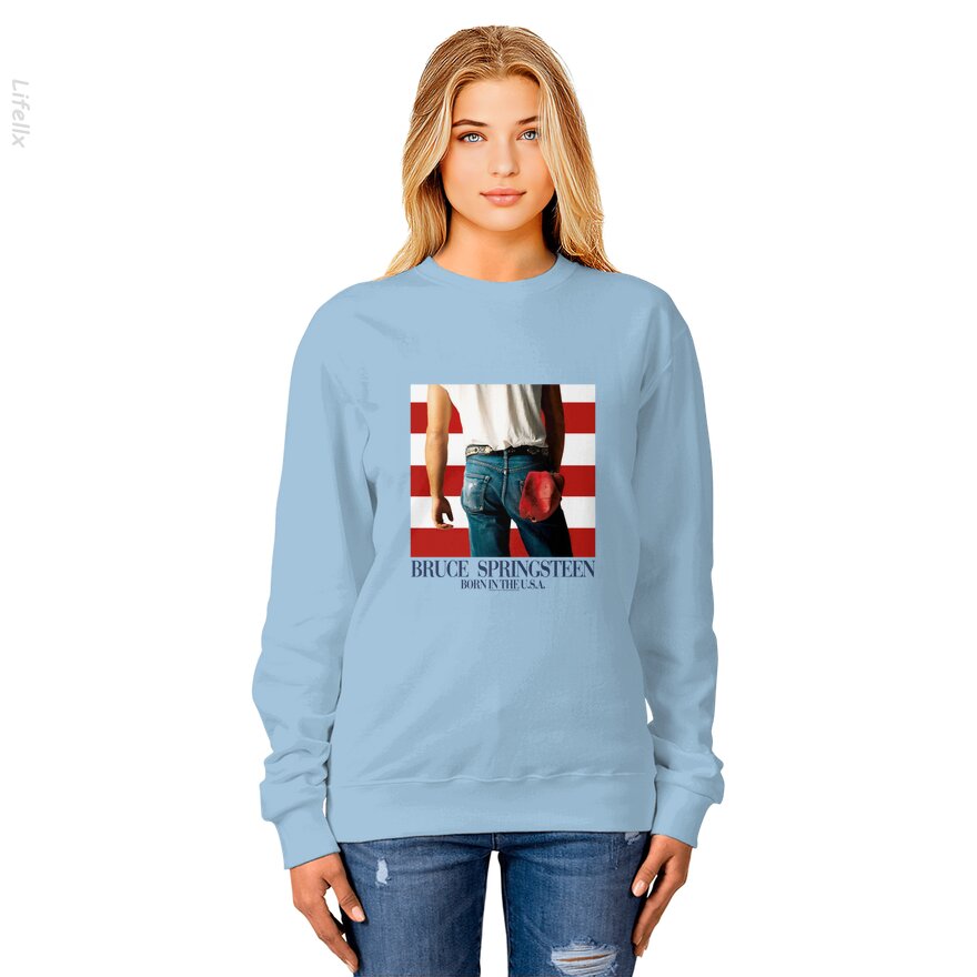 Bruce Springsteen USA Album Rock Sweatshirt von @Silviaro