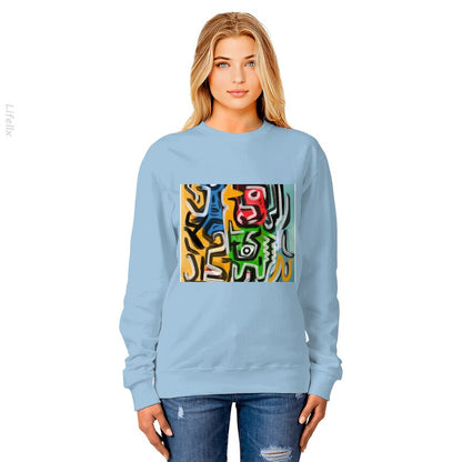 Primitieve straatkunst abstract Sweatshirt door @Silviaro