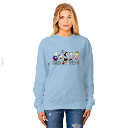 Snoopy hond trick or treat pompoenen Sweatshirt door @Breez