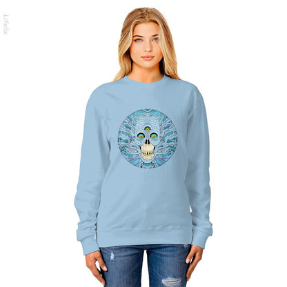 Diablos de Tres Ojos Calaveras Halloween Sudadera por @Silviaro