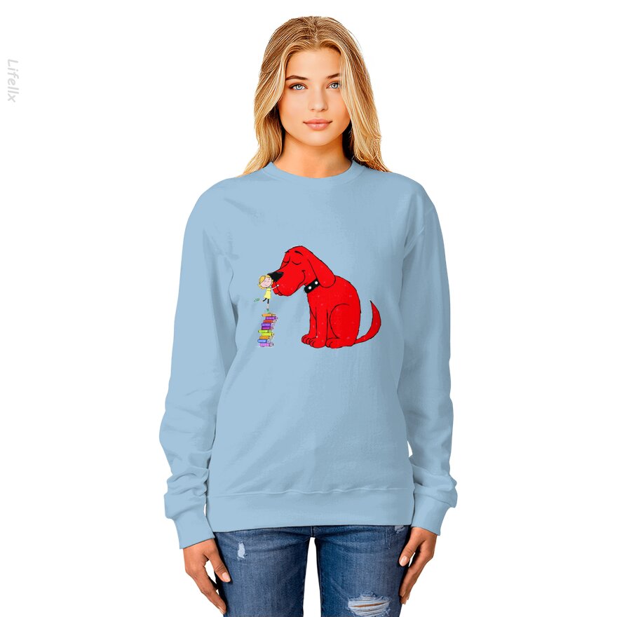 Clifford de grote rode hond Sweatshirt door @Virginie