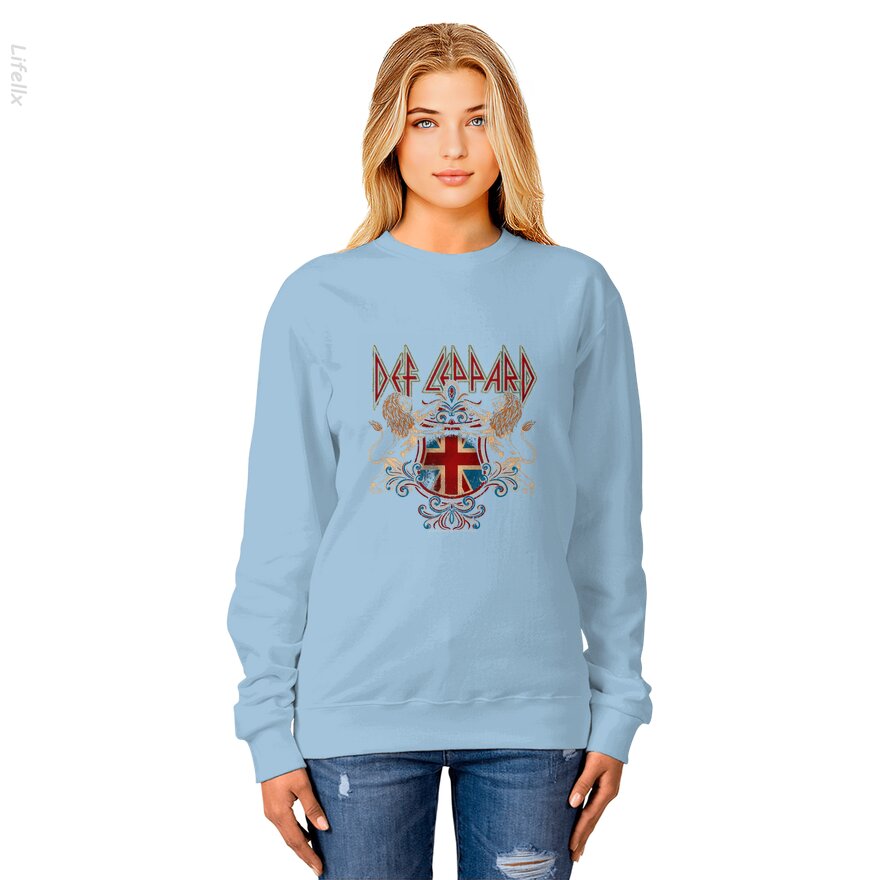 Def Leppard 80s metalband Rock N Roll Sweatshirt door @Breez